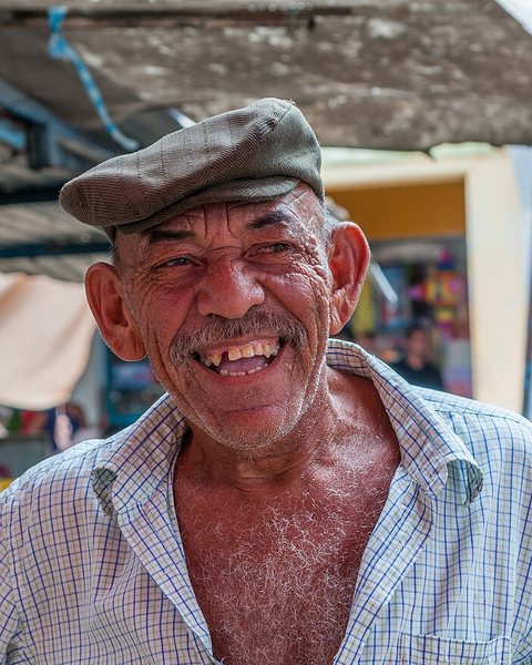 The photo: Grandpa on the drum